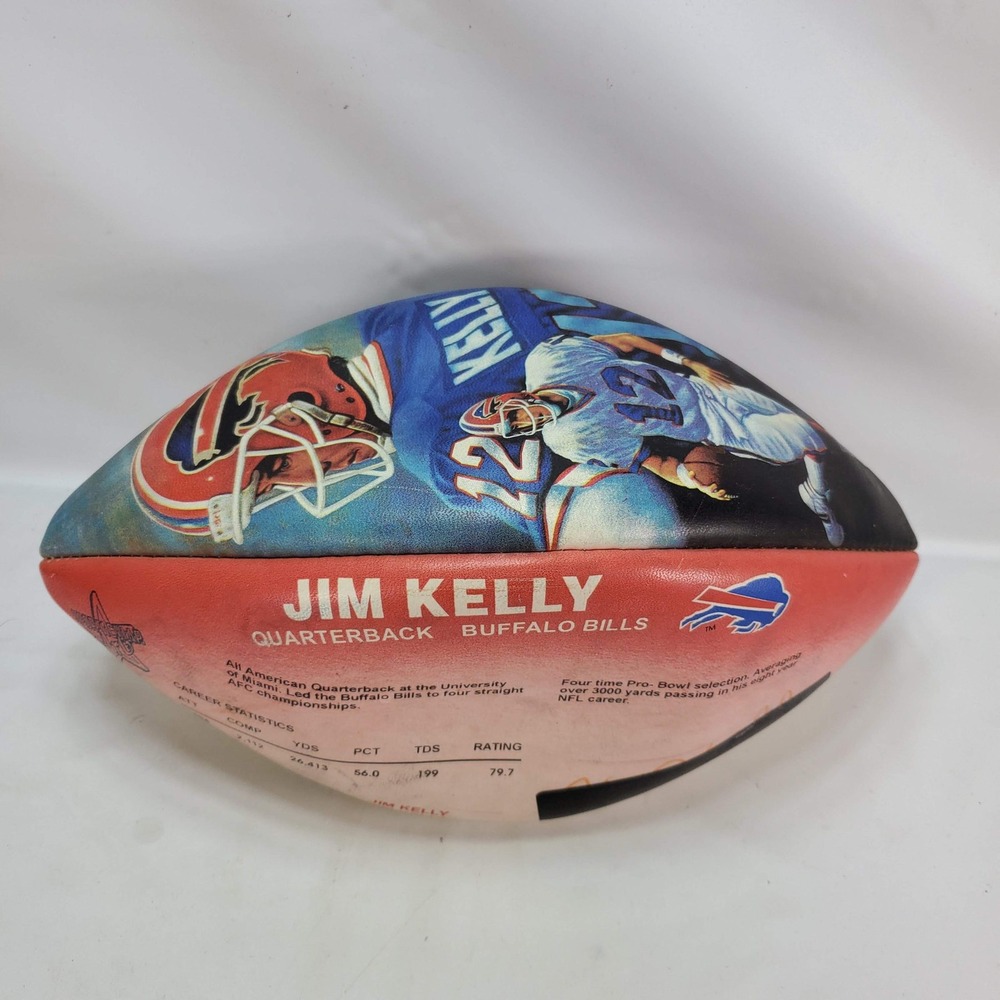 Wilson Jim Kelly Buffalo Bills NFL Football Commemorative Graphic Picture USA